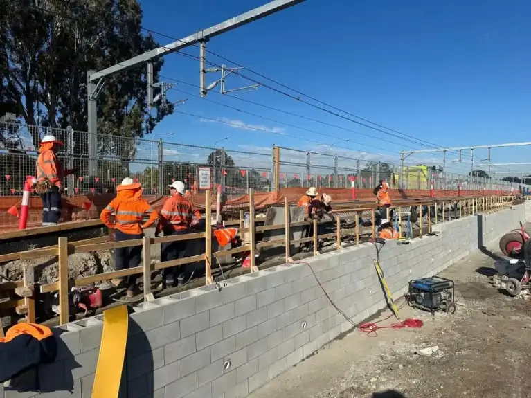 ROBAR Personnel Workers at a Construction Project